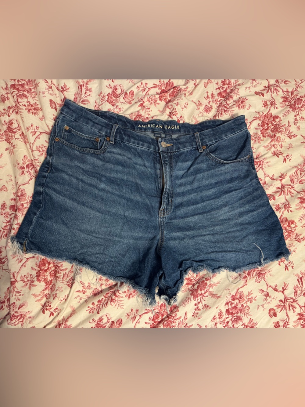 American Eagle Outfitters Dark Blue Denim Jean Shorts